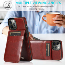 Cargar imagen en el visor de la galería, Funda-Cartera 5 tarjetas y bolsillo para iPhone