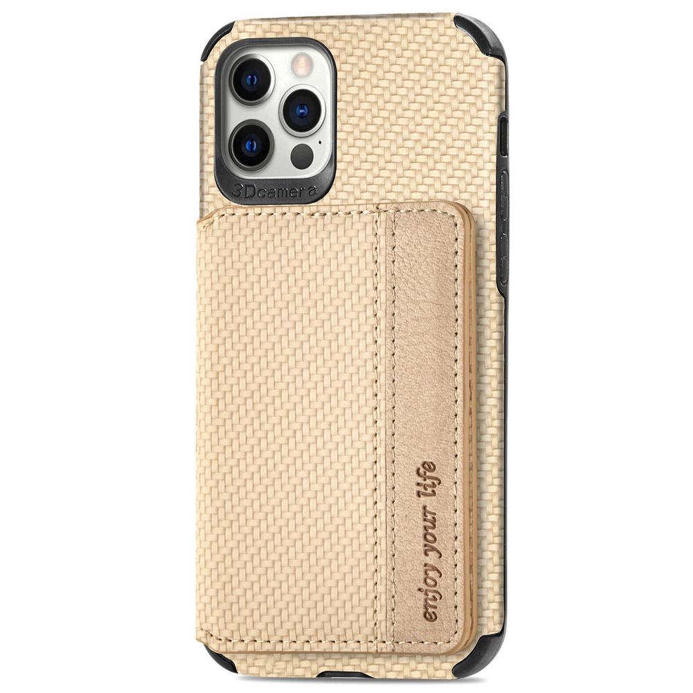 Funda cartera con textura para iPhone