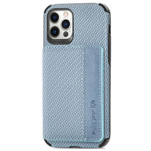 Funda cartera con textura para iPhone