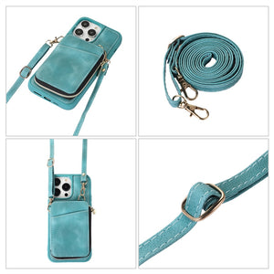 Funda-Cartera con correa para iPhone