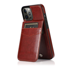 Cargar imagen en el visor de la galería, Funda-Cartera 5 tarjetas y bolsillo para iPhone
